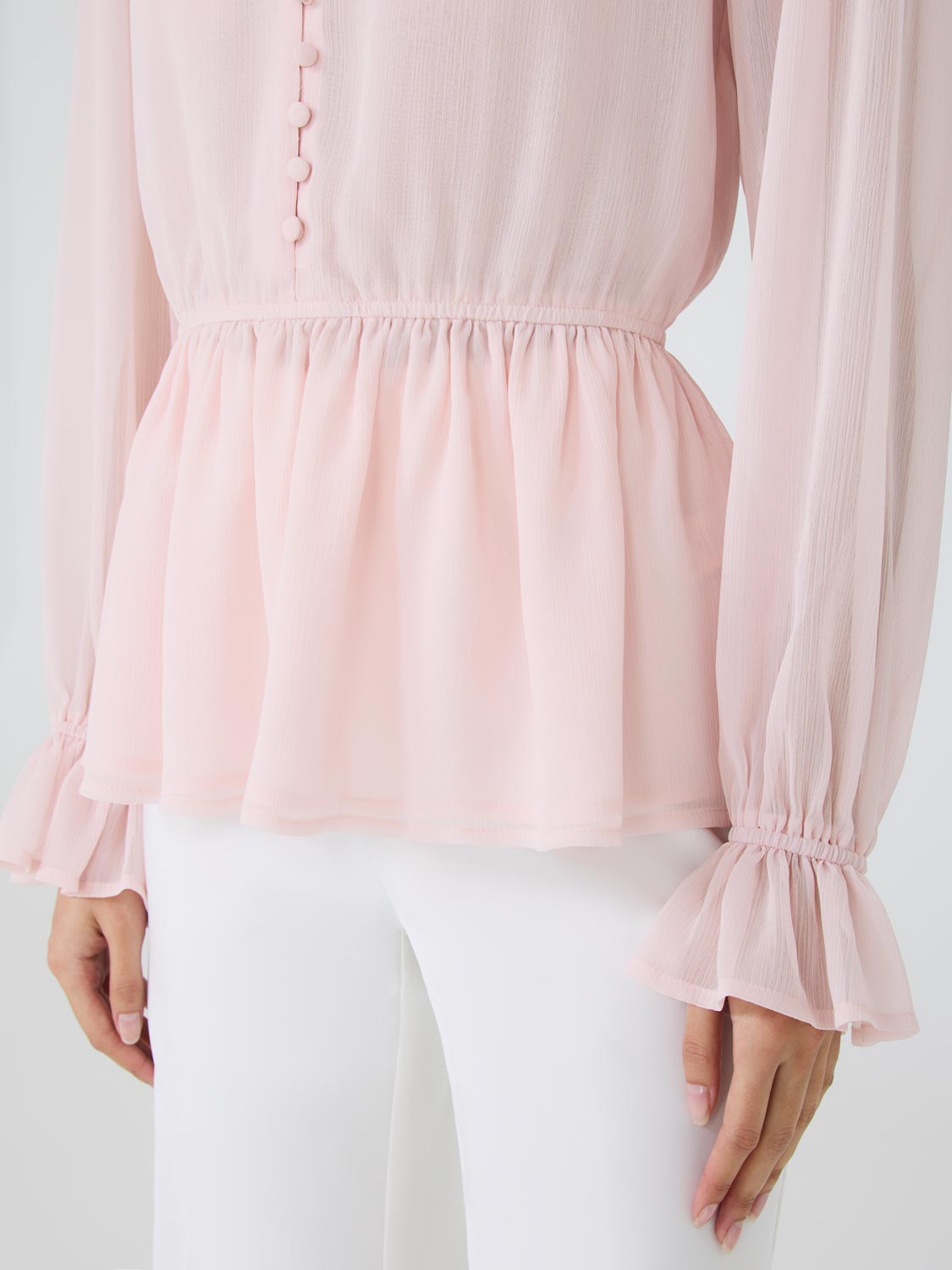 Lace Peplum Blouse
