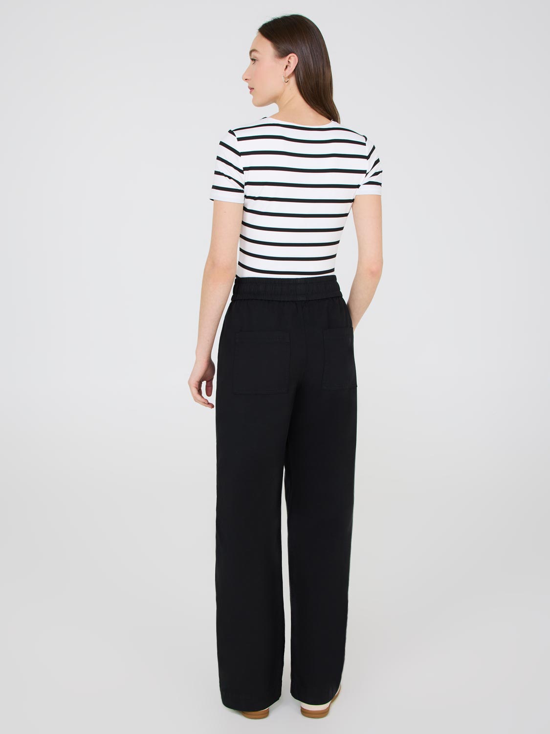 Wide-Leg Tencel Pants