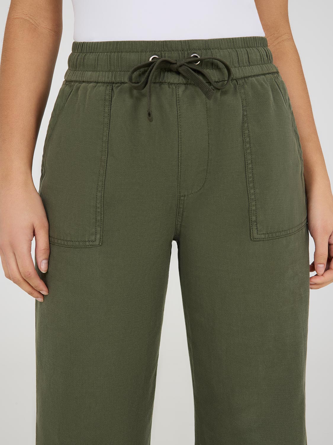 Wide-Leg Tencel Pants