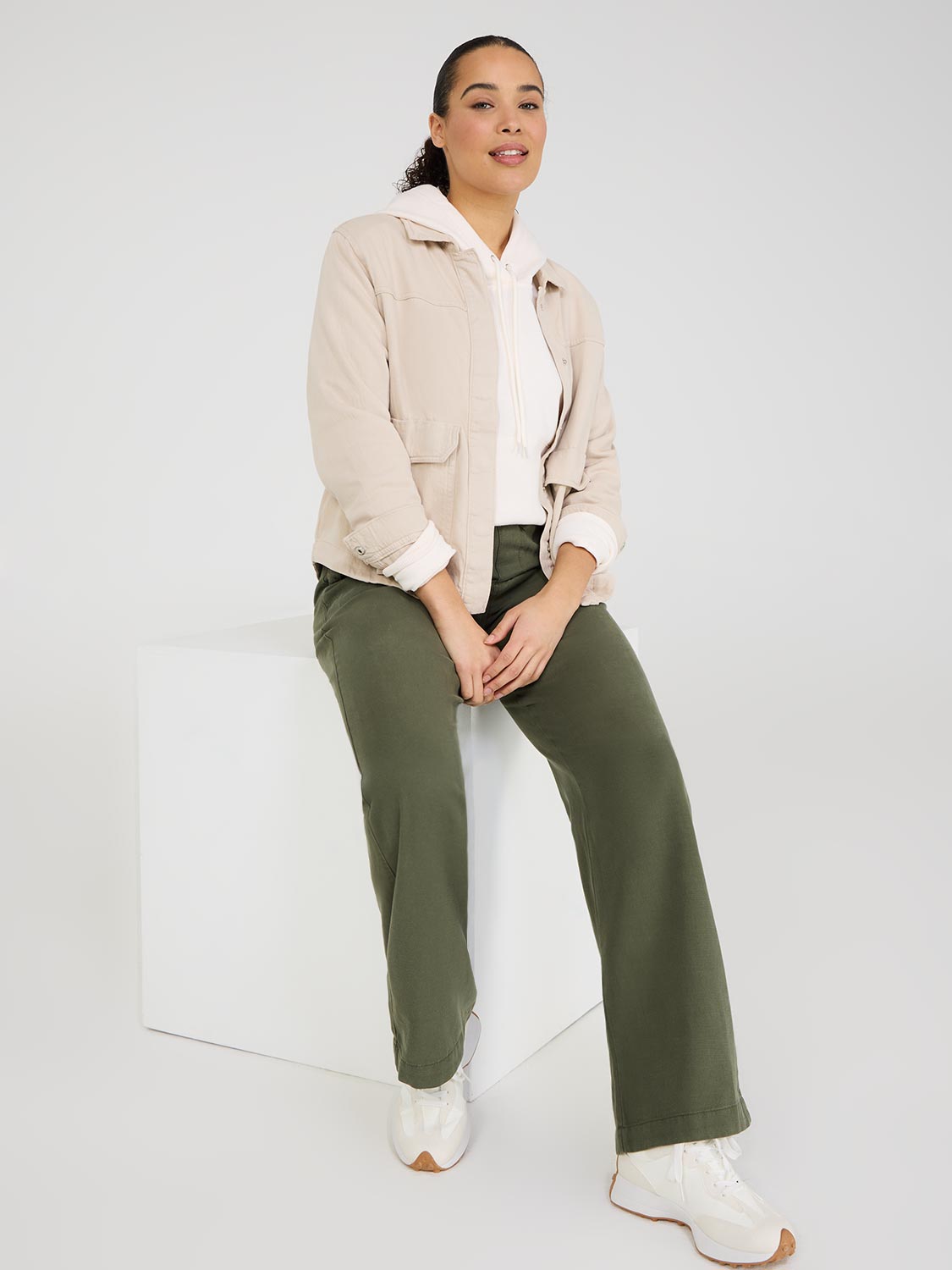 Wide-Leg Tencel Pants