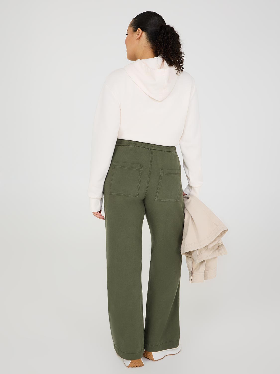 Wide-Leg Tencel Pants