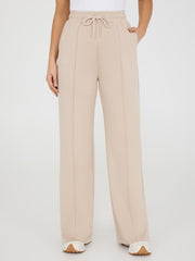 Slit Hem Wide-Leg Pants
