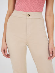 Tencel Mid-Rise Straight Leg Pants