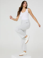 Wide-Leg Fleece Pants