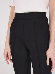 Pintuck Front Flare Leg Pants