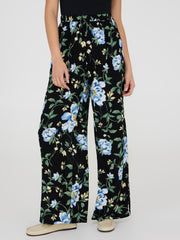 Floral Print Wide-Leg Palazzo Pants