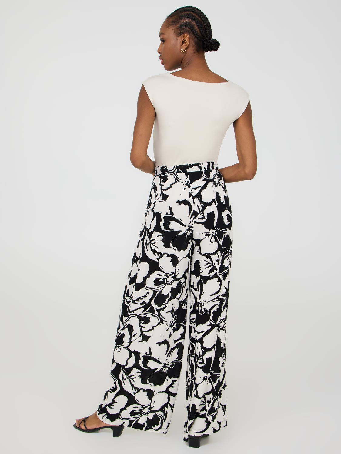 Floral Wide-Leg Palazzo Pants