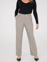 Herringbone Straight Leg Pants
