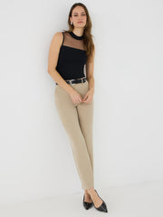 No Waistband Straight Leg Pants