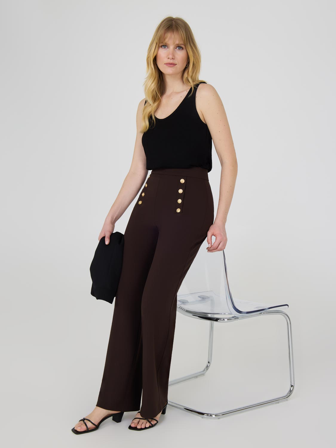 High-Waisted Wide Leg Pants