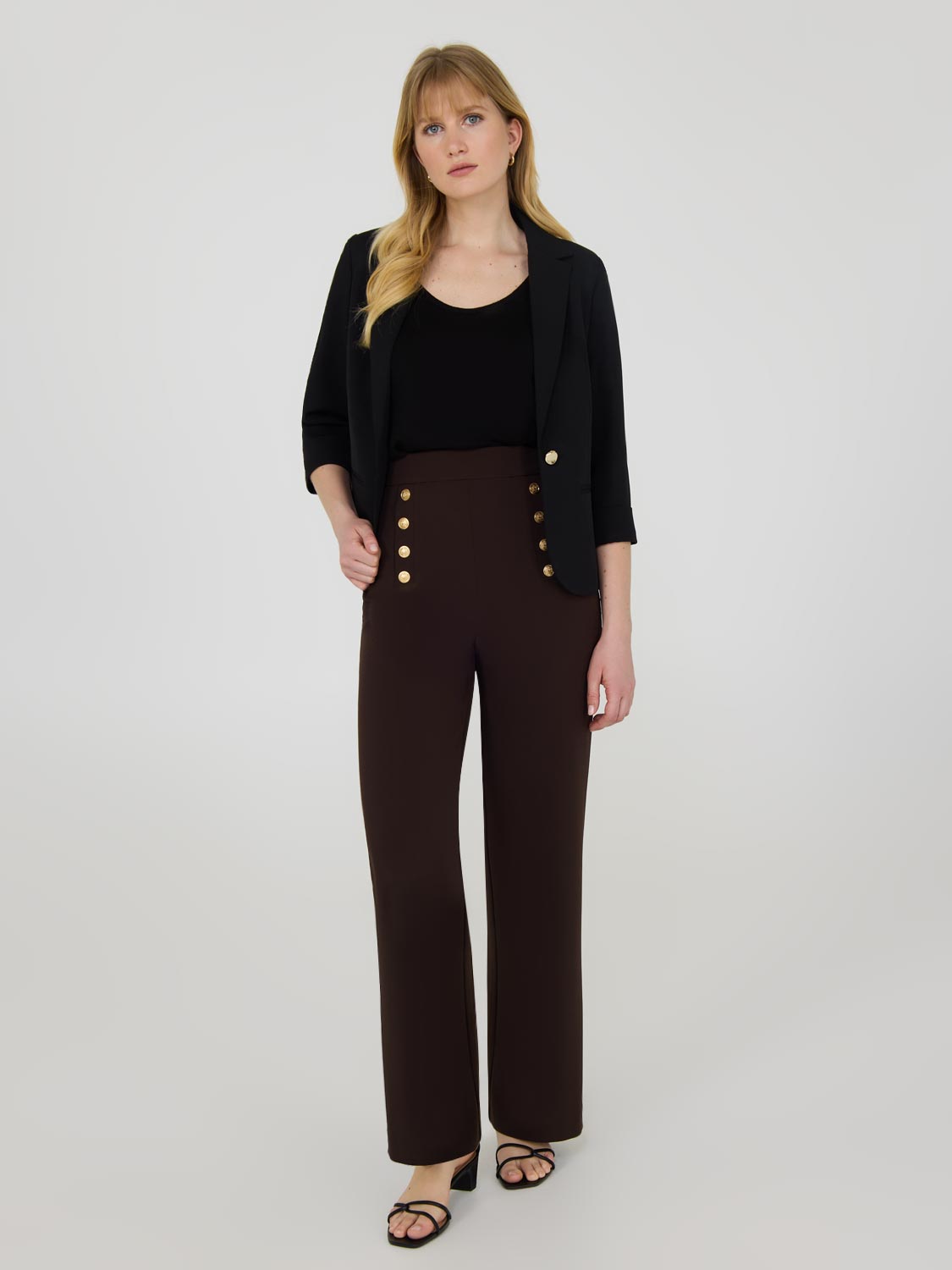High-Waisted Wide Leg Pants