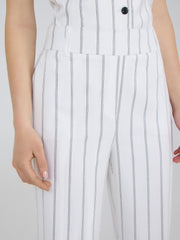 Striped Gaucho Pants