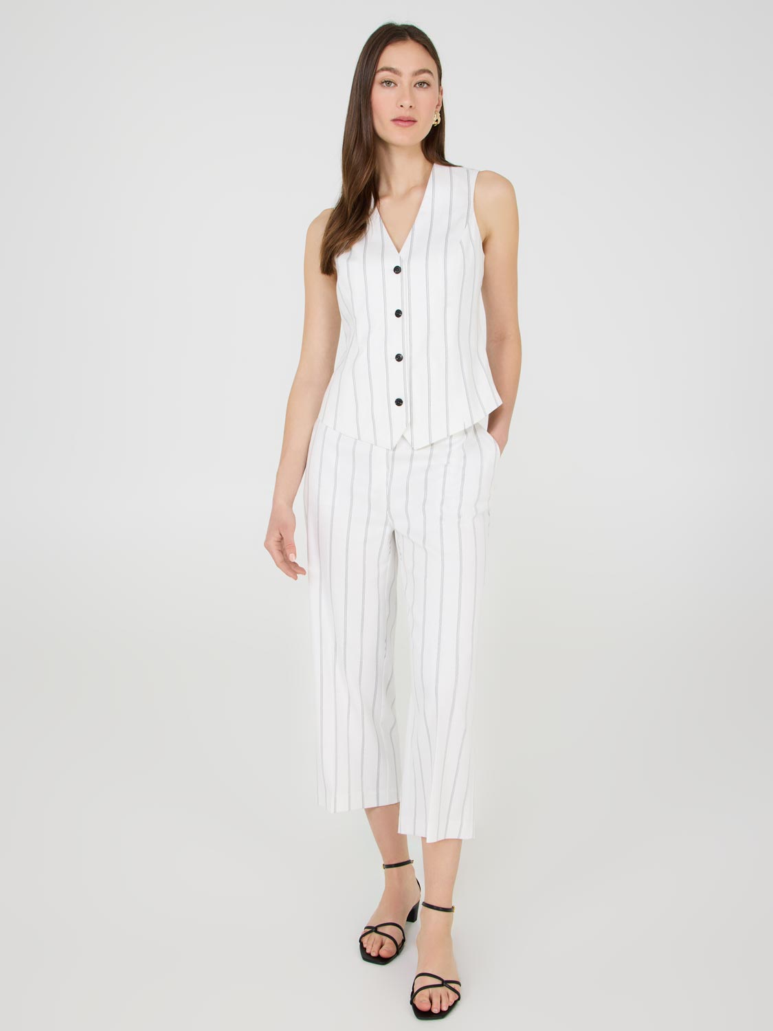Striped Gaucho Pants