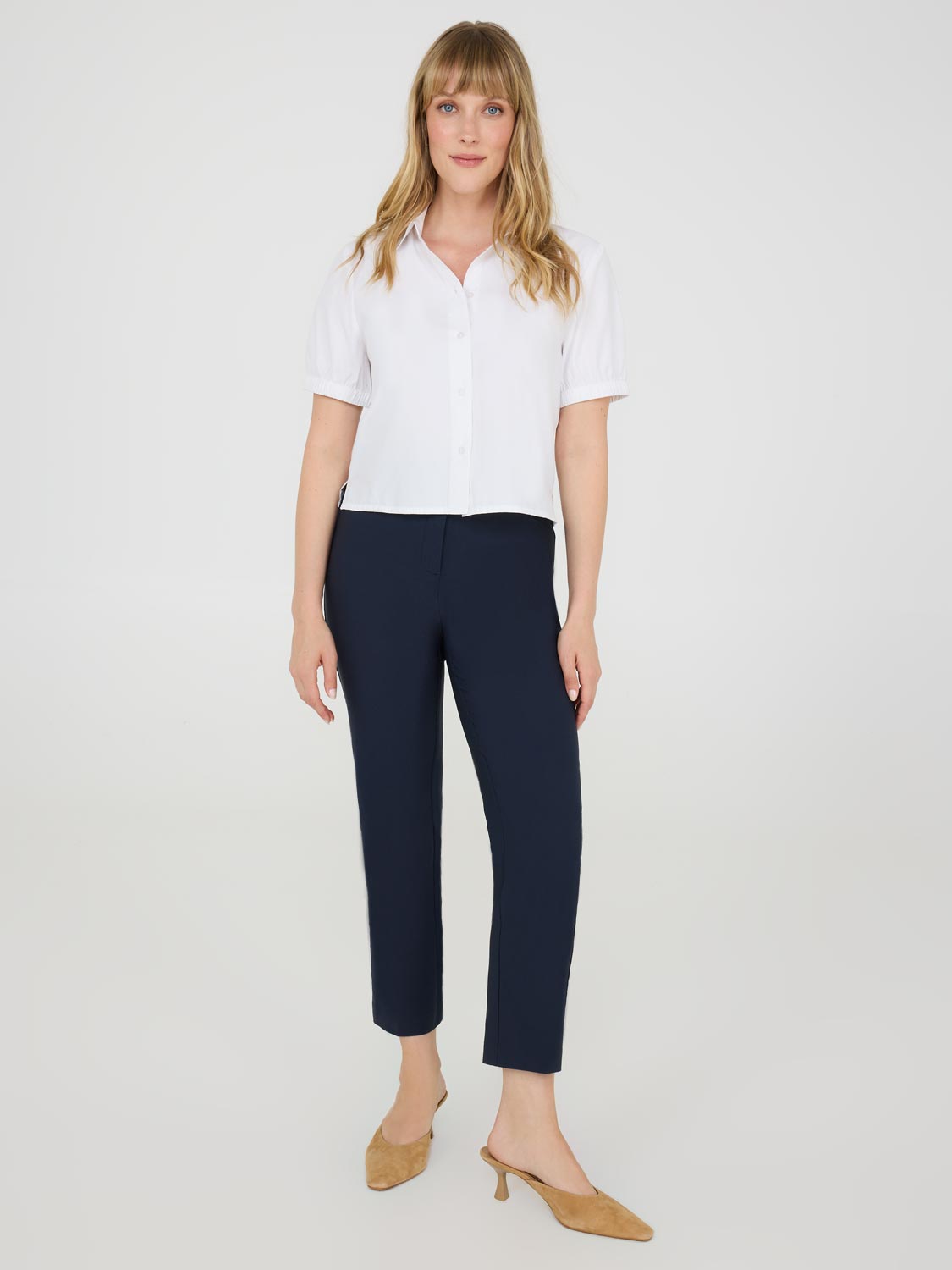 Mid-Rise Capri Pants