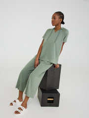 French Terry Gaucho Pants