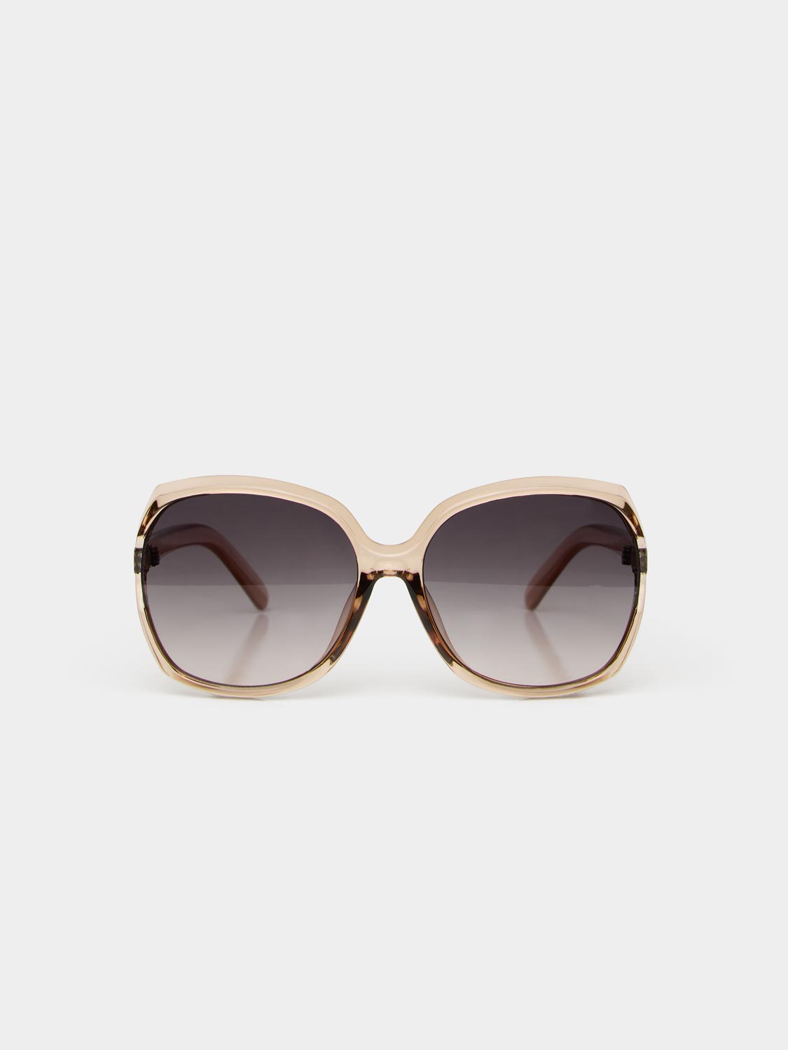 Oversized Clear Frame Sunglasses