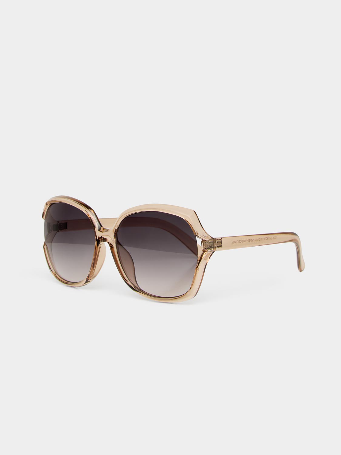 Oversized Clear Frame Sunglasses