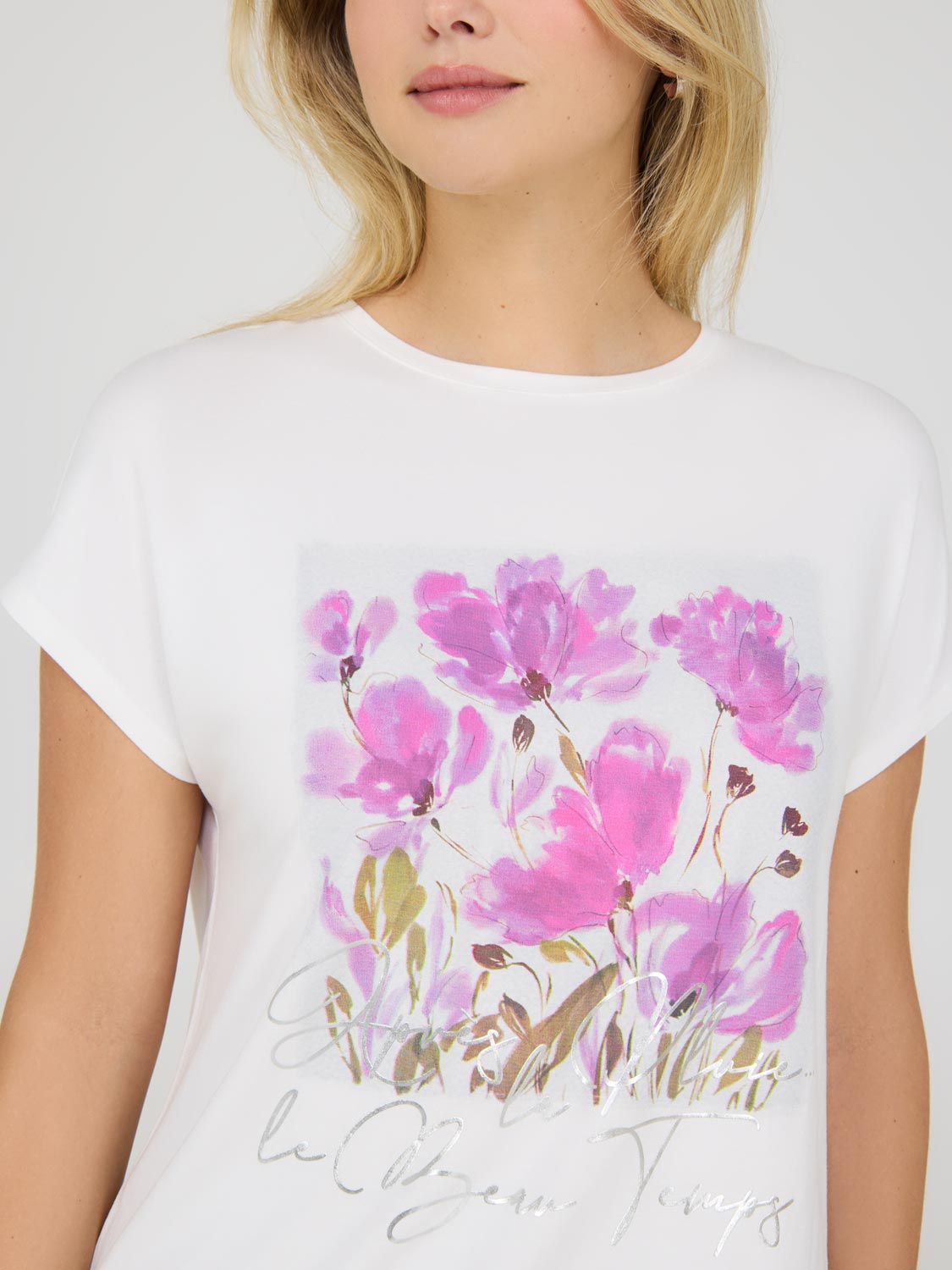Floral Print Graphic T-Shirt