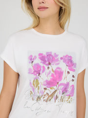 Floral Print Graphic T-Shirt