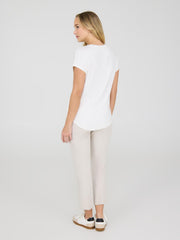 Foil Floral Print Graphic T-Shirt