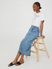 Short Sleeve T-Shirt With Sequin Bow