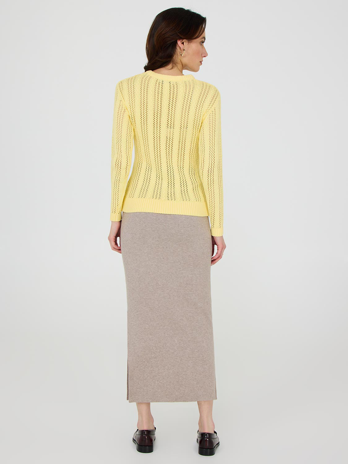 Crochet Crew Neck Sweater