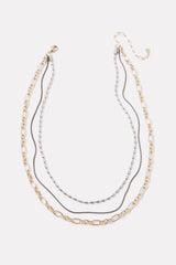 Mira Triple Chain Necklace