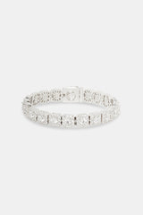 10mm Clustered Tennis Bracelet