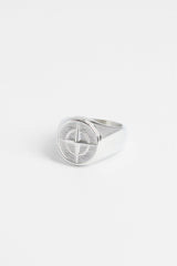 15mm Polished Compass Ring