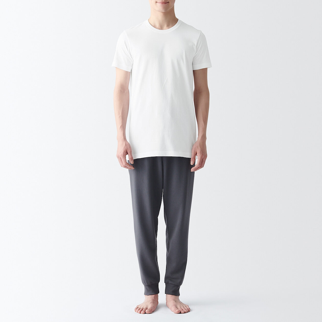 Side Seamless Cotton Crewneck T-Shirt (2 Pack)