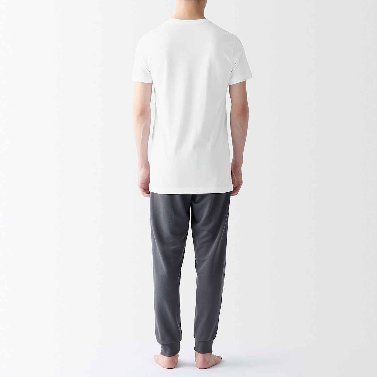 Side Seamless Cotton Crewneck T-Shirt (2 Pack)