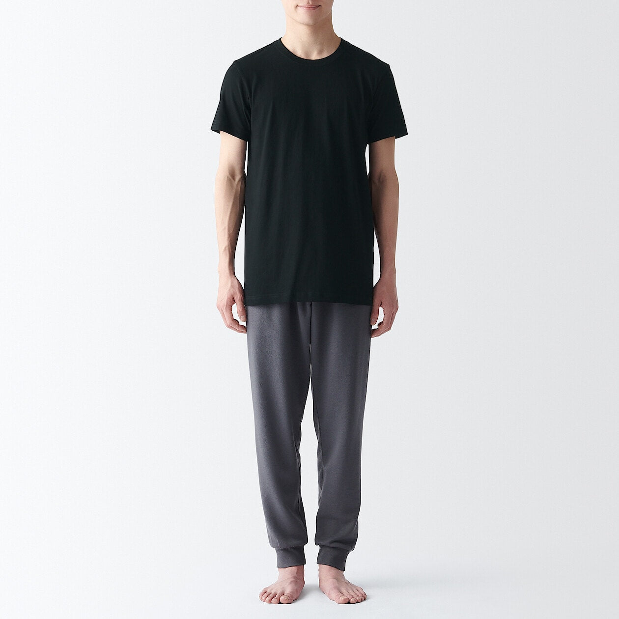 Side Seamless Cotton Crewneck T-Shirt (2 Pack)