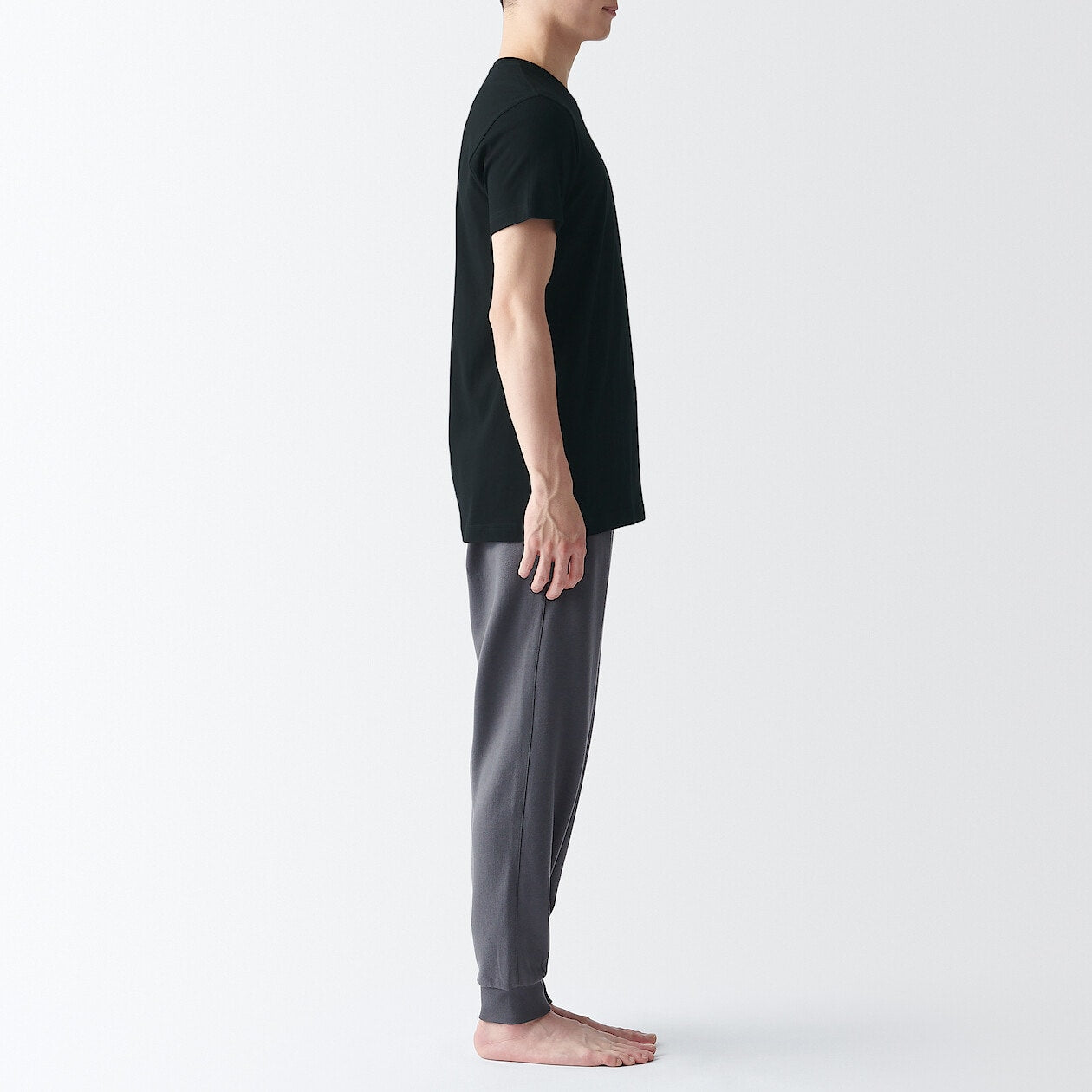 Side Seamless Cotton Crewneck T-Shirt (2 Pack)