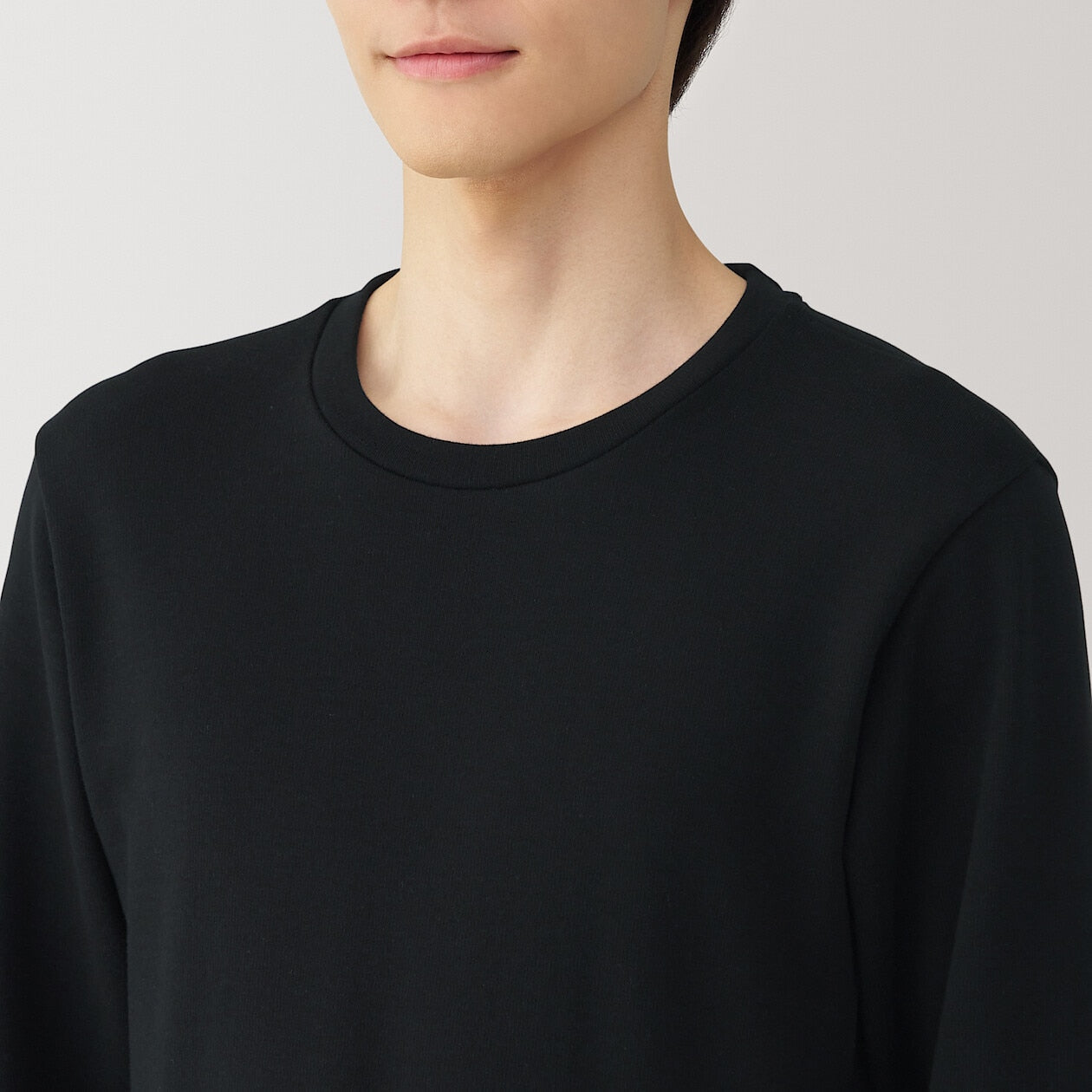 Warm Cotton and Wool Long Sleeve T-Shirt