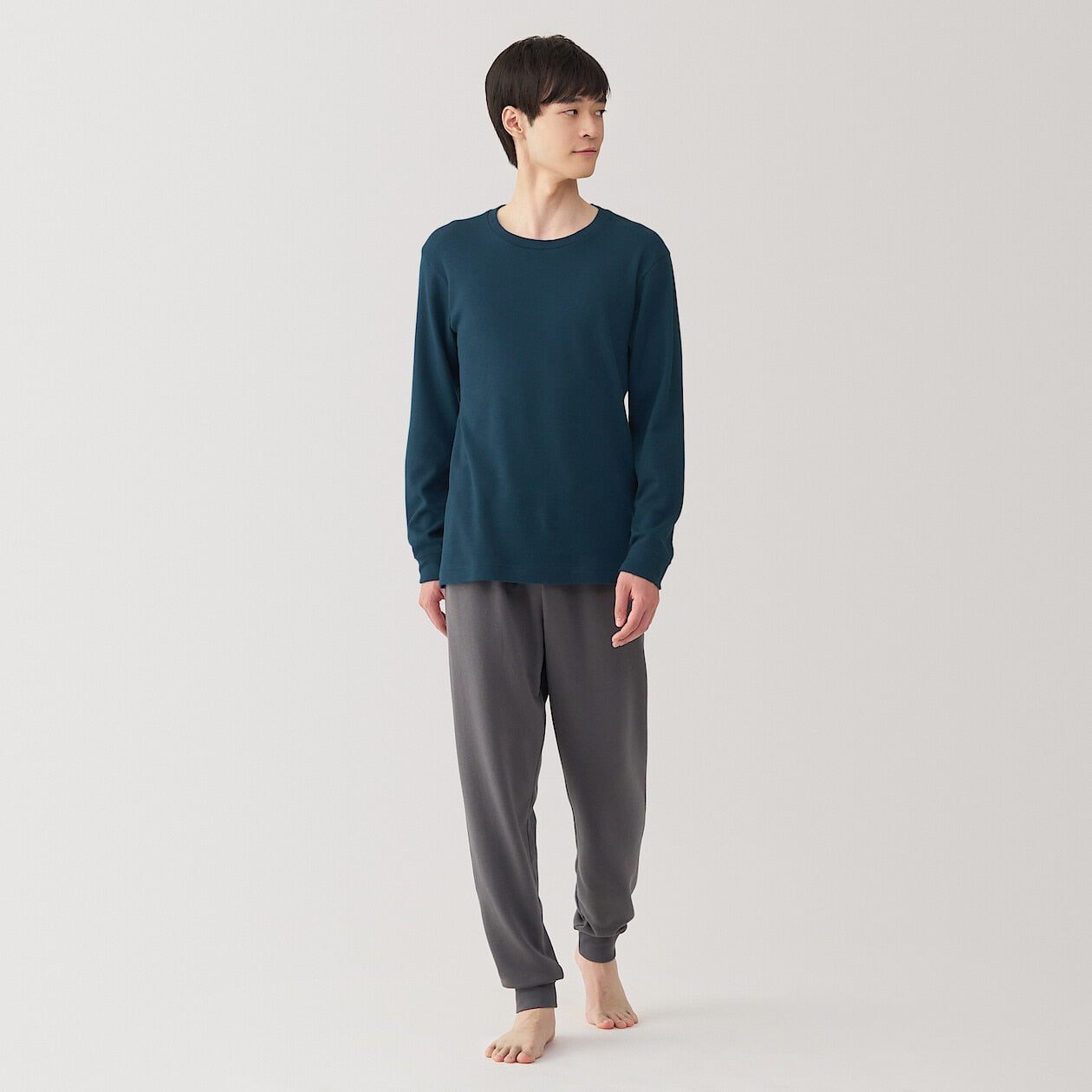Warm Cotton and Wool Long Sleeve T-Shirt