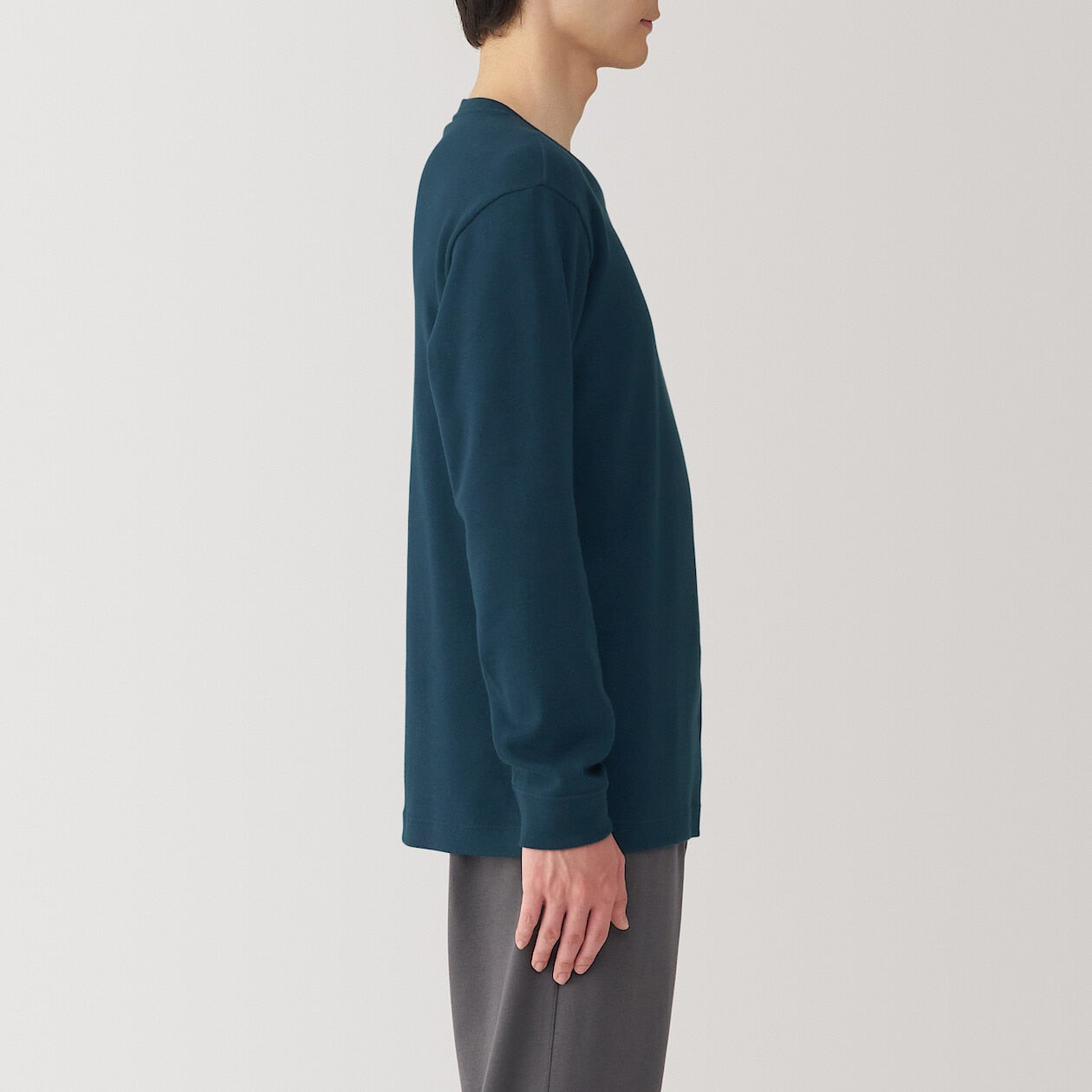 Warm Cotton and Wool Long Sleeve T-Shirt