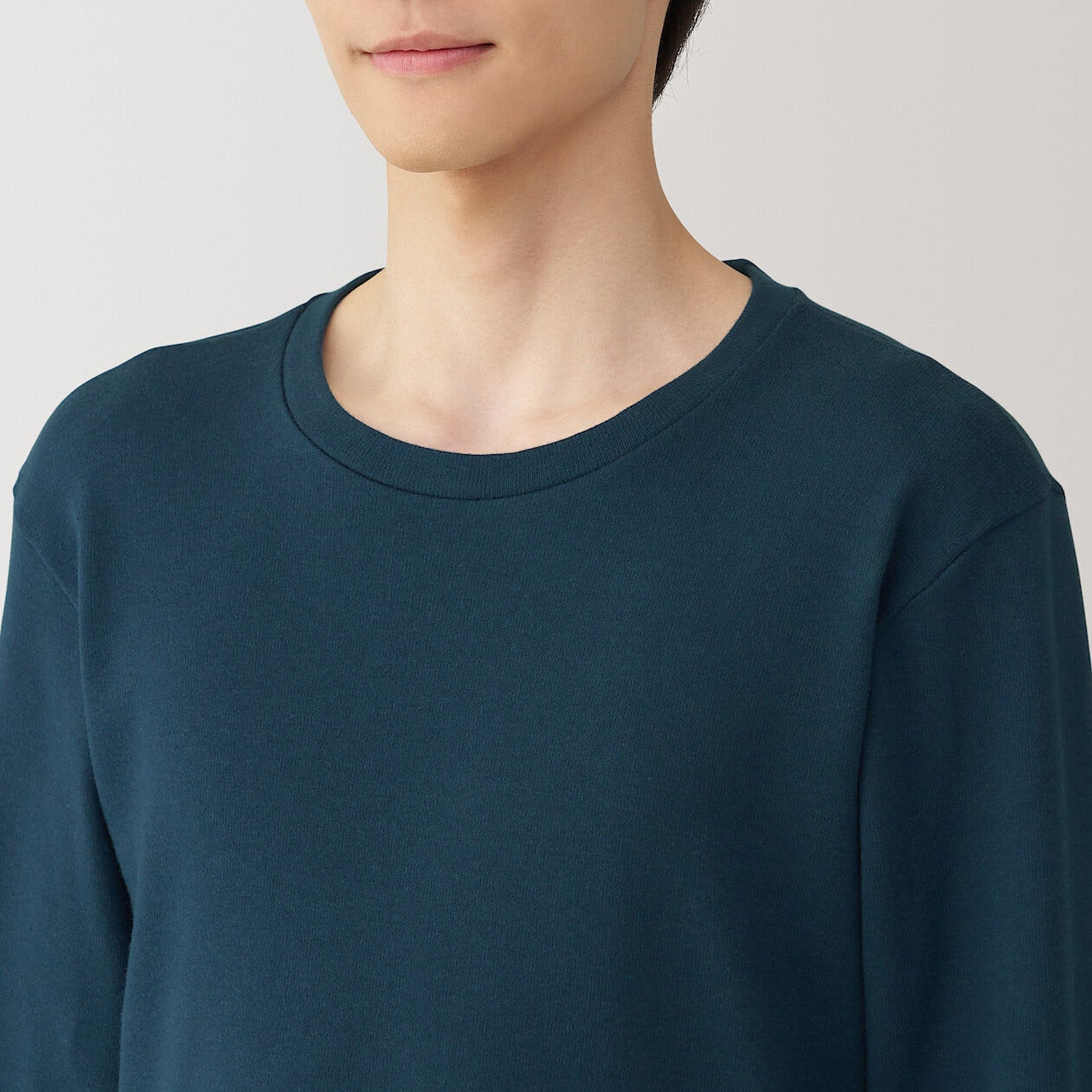 Warm Cotton and Wool Long Sleeve T-Shirt