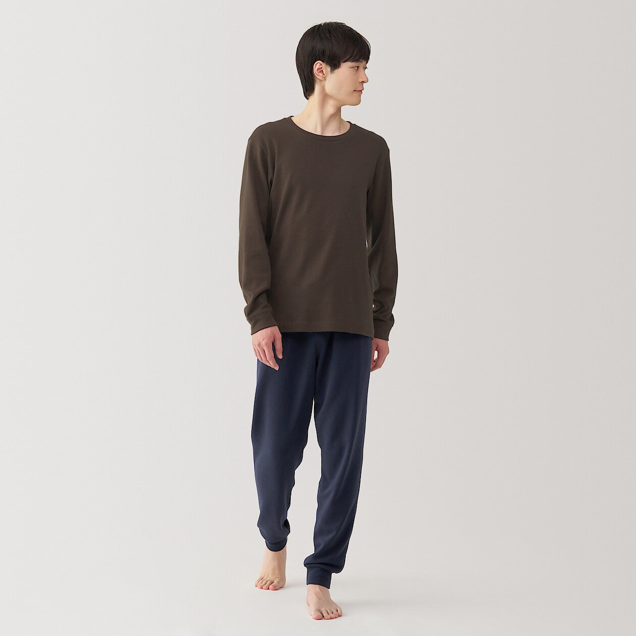 Warm Cotton and Wool Long Sleeve T-Shirt