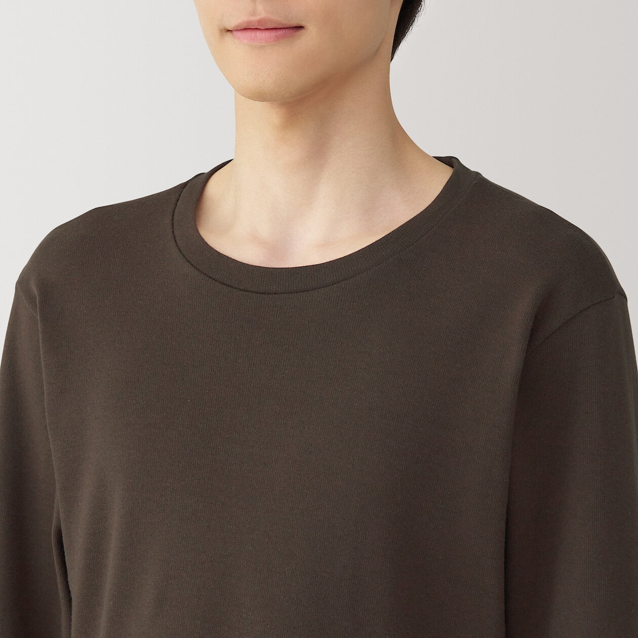 Warm Cotton and Wool Long Sleeve T-Shirt