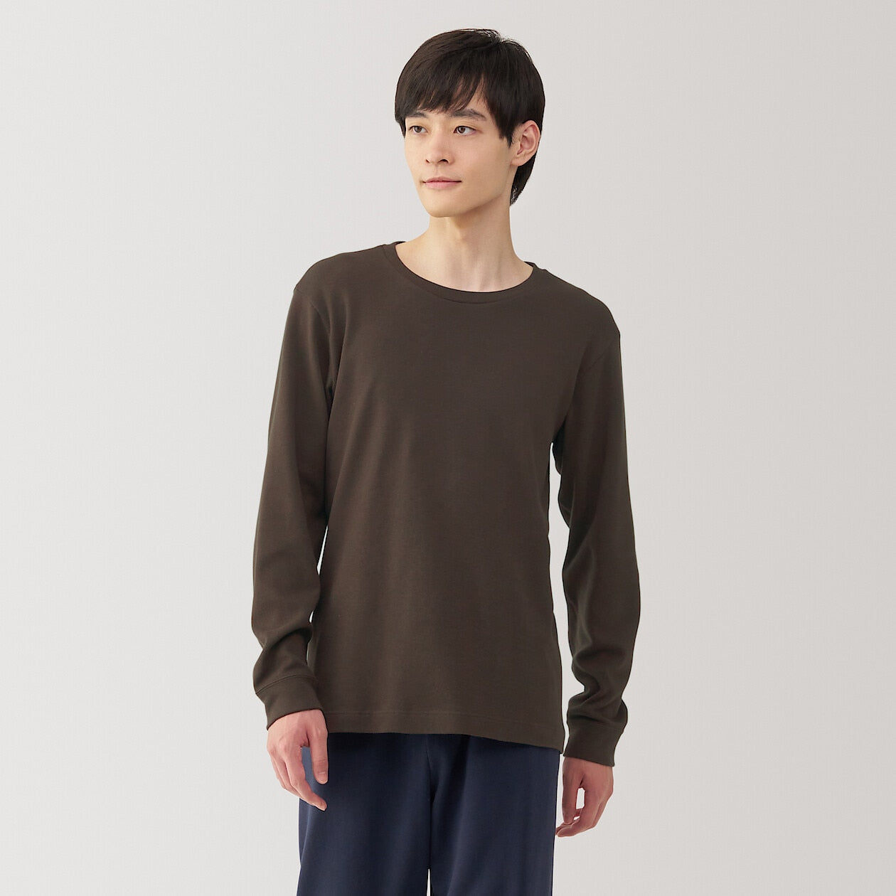 Warm Cotton and Wool Long Sleeve T-Shirt