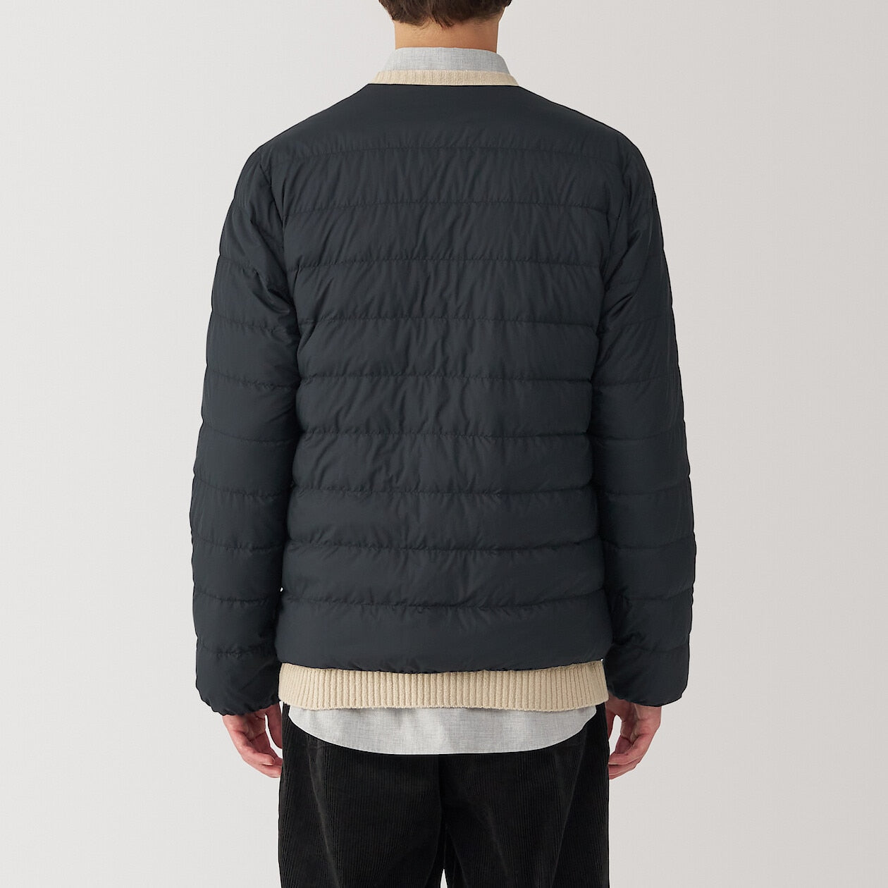 Lightweight Pocketable Collarless Down Puffer Jacket