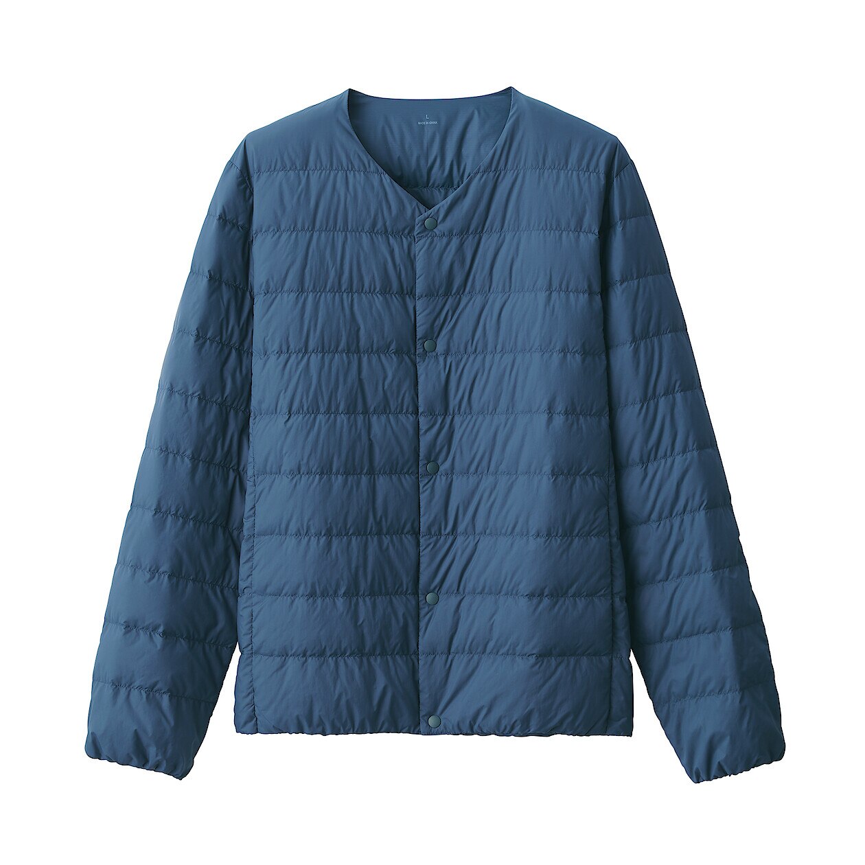 Lightweight Pocketable Collarless Down Puffer Jacket