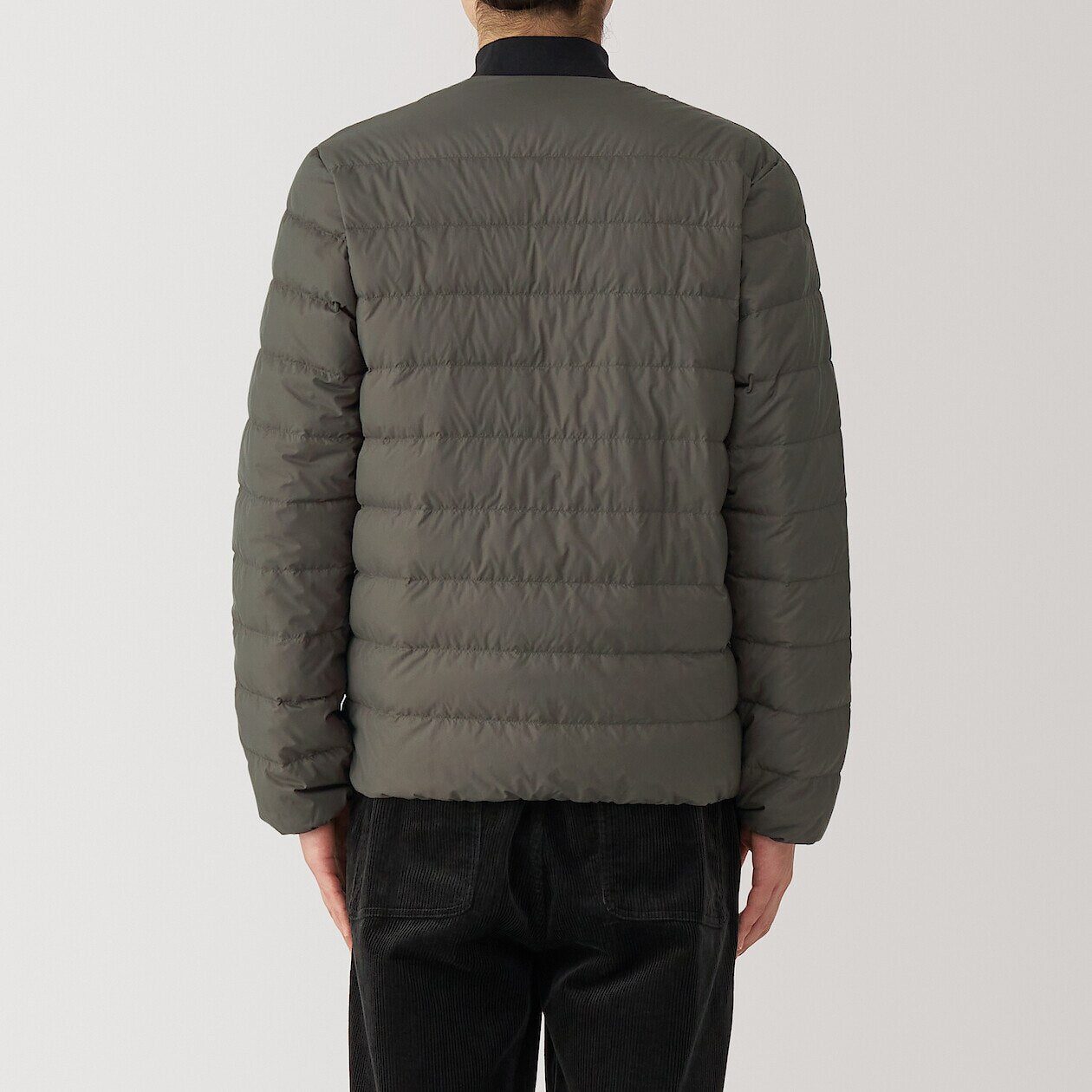 Lightweight Pocketable Collarless Down Puffer Jacket
