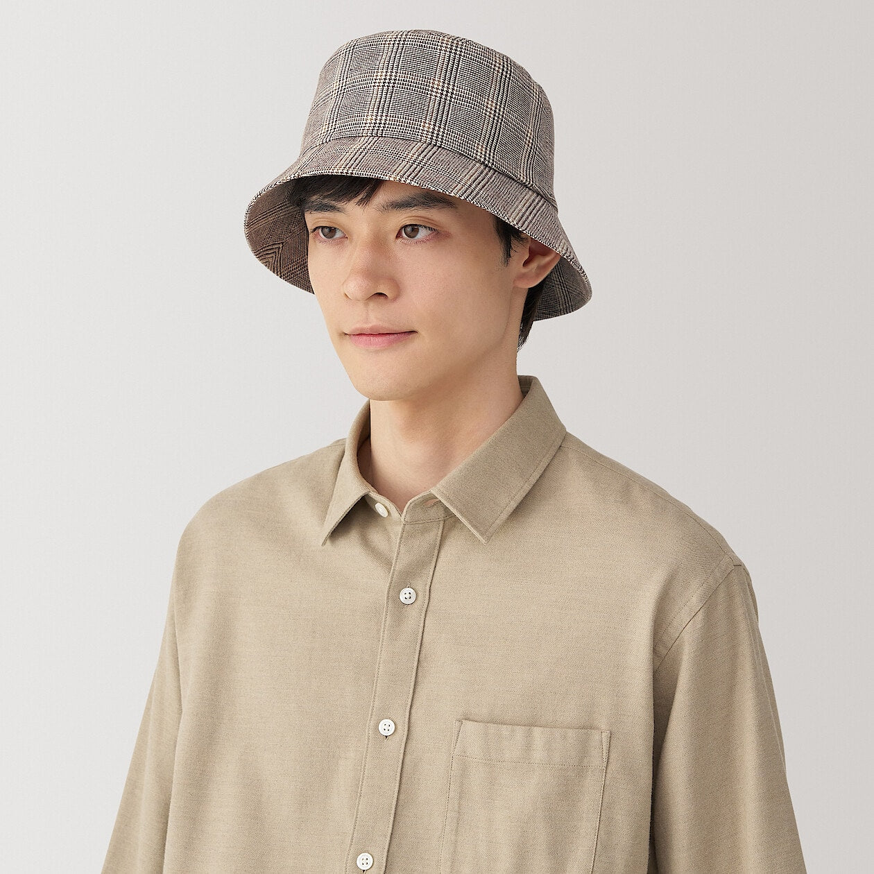 Double Brushed Flannel Bucket Hat