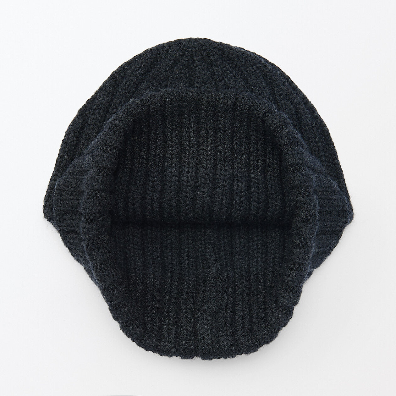 Wool Blend Ribbed Beanie