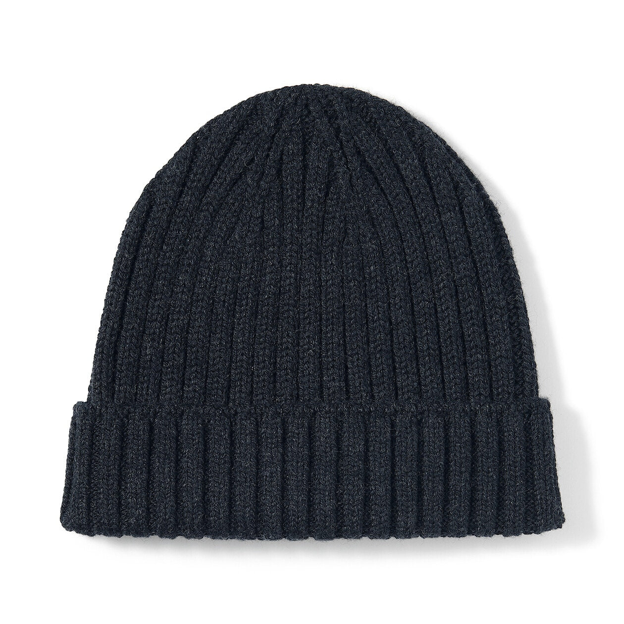 Wool Blend Ribbed Beanie