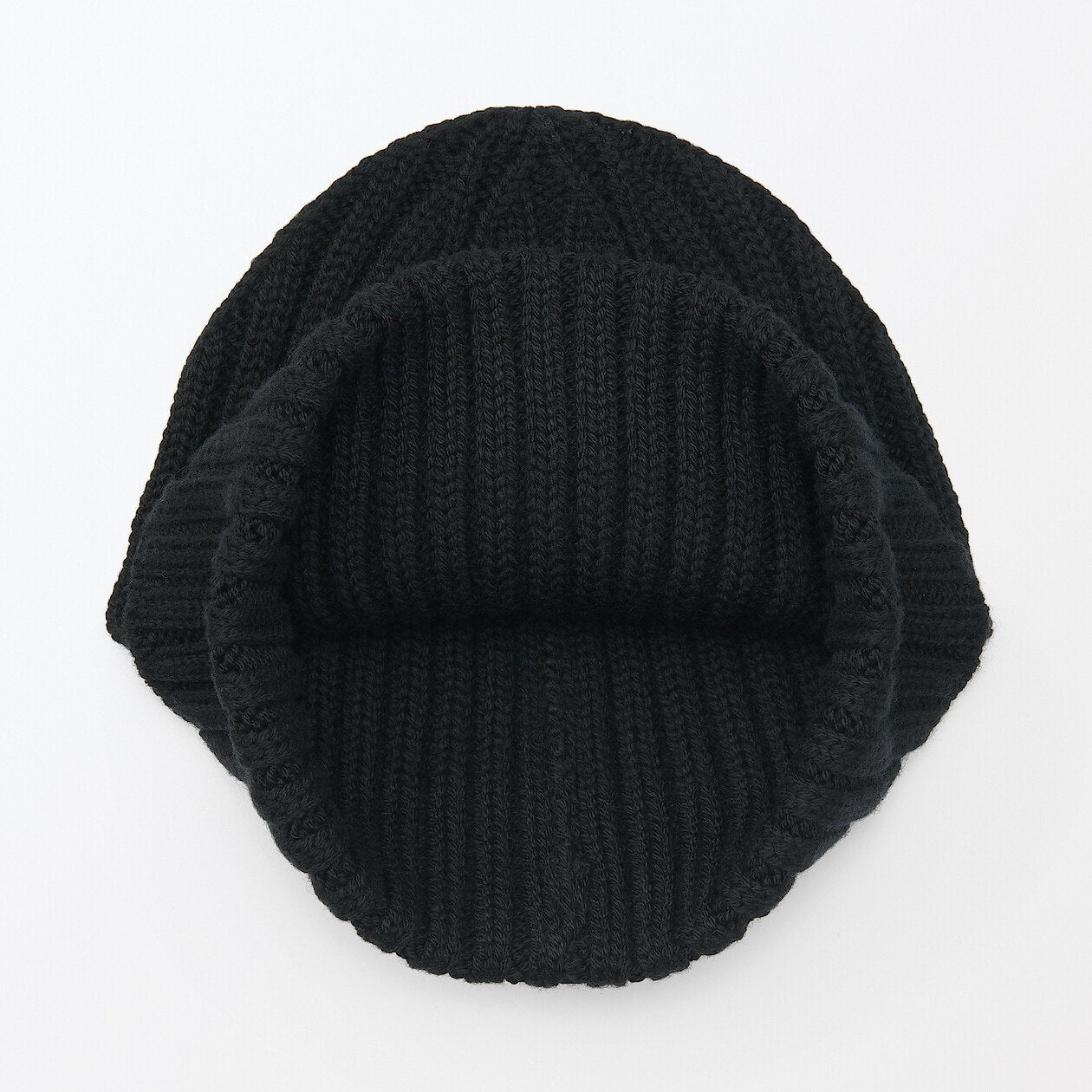 Wool Blend Ribbed Beanie
