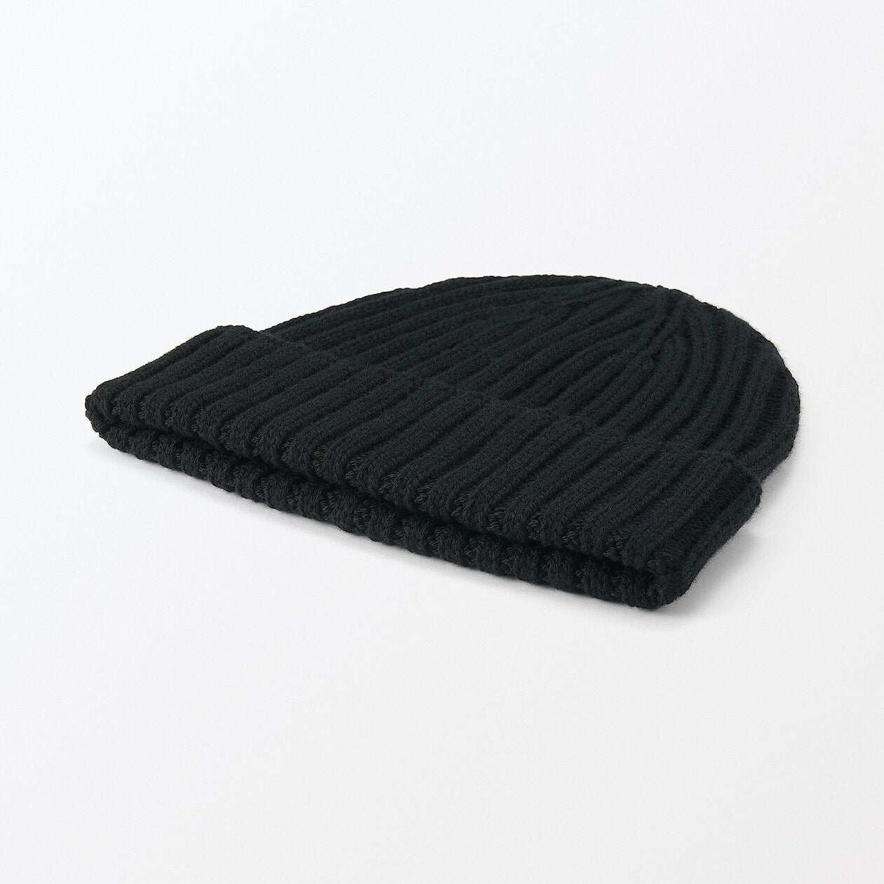 Wool Blend Ribbed Beanie