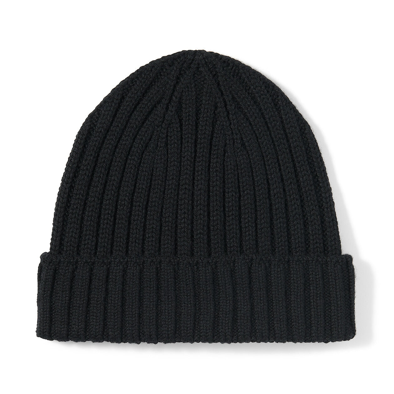 Wool Blend Ribbed Beanie