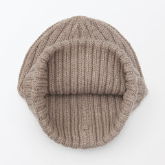 Wool Blend Ribbed Beanie